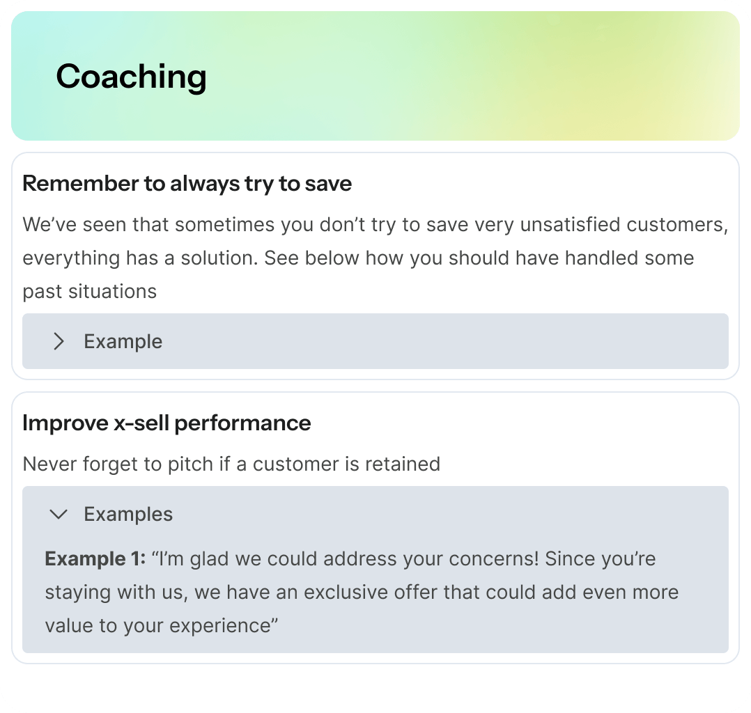 Report on published incentives